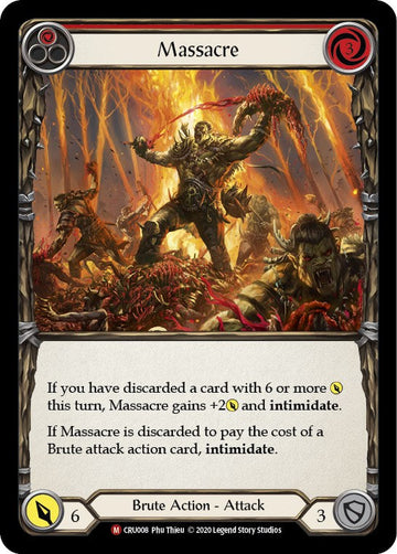 Massacre [CRU008] [Crucible of War] Unlimited Edition Rainbow Foil