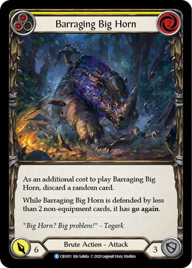 Barraging Big Horn (Yellow) [CRU011] [Crucible of War] Unlimited Edition Normal