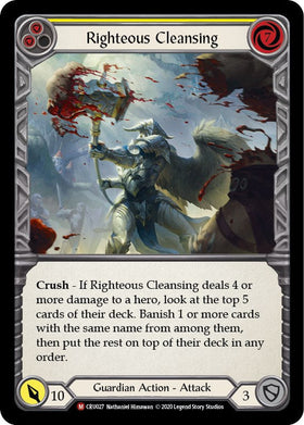 Righteous Cleansing [CRU027] [Crucible of War] Unlimited Edition Rainbow Foil