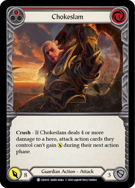 Chokeslam (Red) [CRU035] [Crucible of War] Unlimited Edition Rainbow Foil