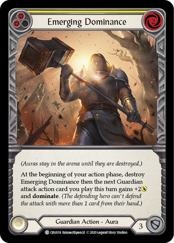 Emerging Dominance (Yellow) [CRU039] [Crucible of War] Unlimited Edition Normal