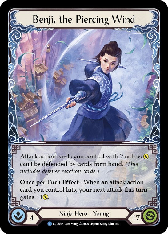 Benji, the Piercing Wind [CRU047] [Crucible of War] Unlimited Edition Normal