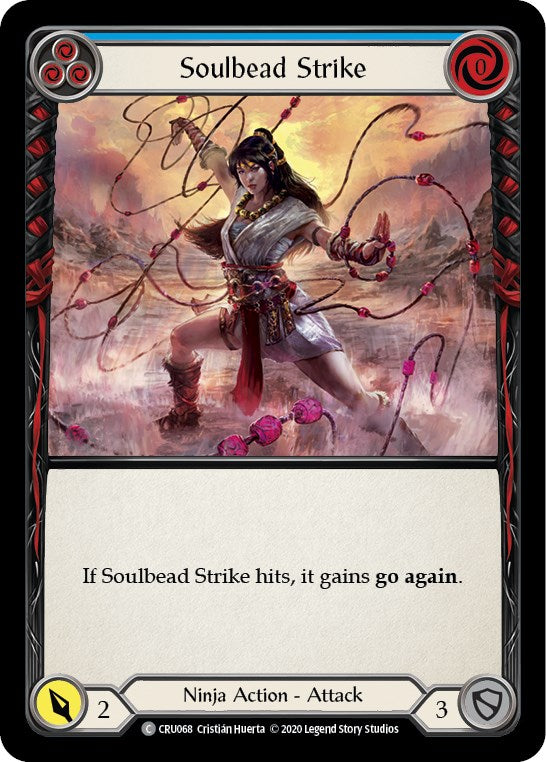 Soulbead Strike (Blue) [CRU068] [Crucible of War] Unlimited Edition Rainbow Foil