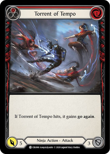 Torrent of Tempo (Red) [CRU069] [Crucible of War] Unlimited Edition Rainbow Foil