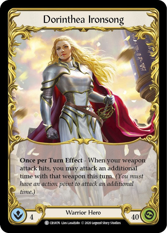 Dorinthea Ironsong [CRU076] [Crucible of War] Unlimited Edition Normal