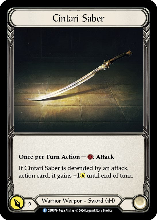 Cintari Saber [CRU079] [Crucible of War] Unlimited Edition Normal