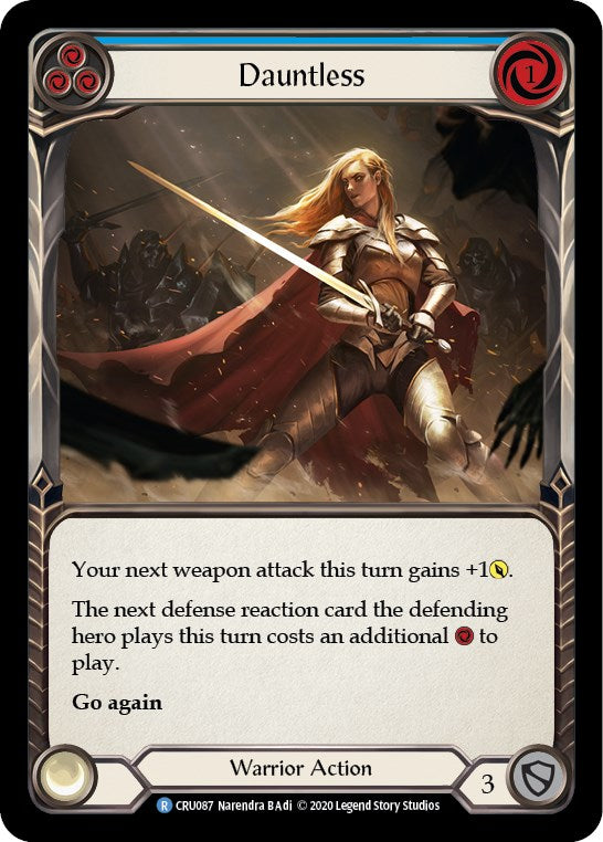 Dauntless (Blue) [CRU087] [Crucible of War] Unlimited Edition Rainbow Foil