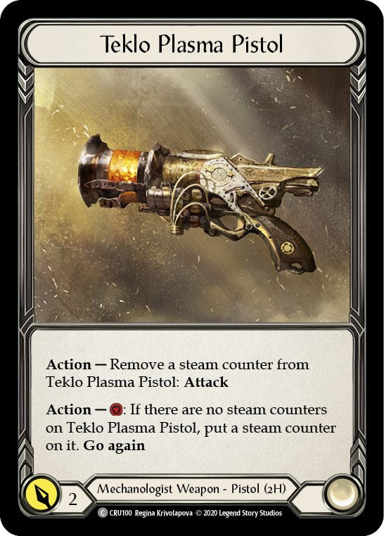 Teklo Plasma Pistol [CRU100] [Crucible of War] Unlimited Edition Rainbow Foil