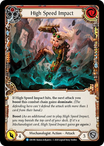 High Speed Impact (Red) [CRU106] [Crucible of War] 1st Edition Normal