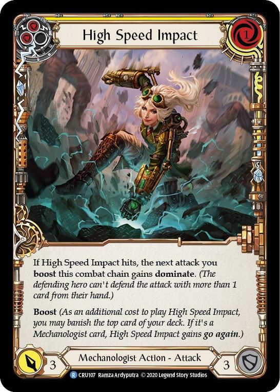 High Speed Impact (Yellow) [CRU107] [Crucible of War] Unlimited Edition Normal