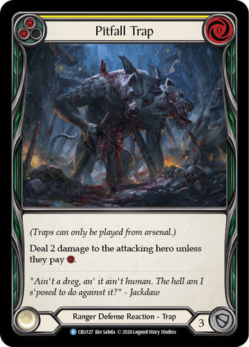 Pitfall Trap [CRU127] [Crucible of War] Unlimited Edition Rainbow Foil