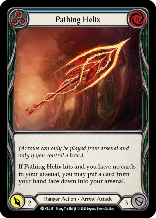 Pathing Helix (Blue) [CRU131] [Crucible of War] Unlimited Edition Rainbow Foil