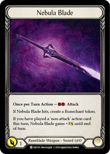Nebula Blade [CRU139] [Crucible of War] Unlimited Edition Rainbow Foil