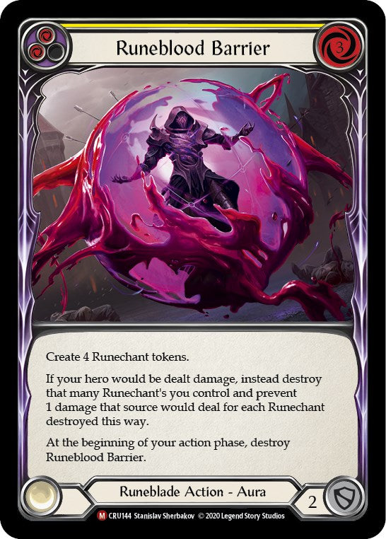Runeblood Barrier [CRU144] [Crucible of War] Unlimited Edition Rainbow Foil