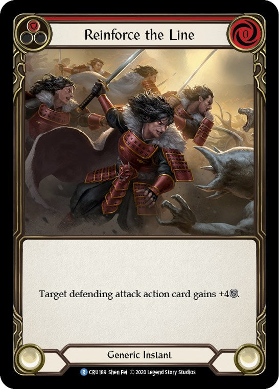 Reinforce the Line (Red) [CRU189] [Crucible of War] Unlimited Edition Rainbow Foil