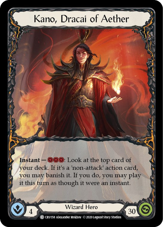 Kano, Dracai of Aether [CRU158] [Crucible of War] Unlimited Edition Normal