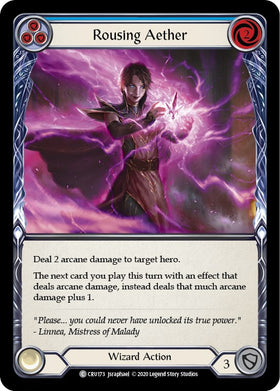 Rousing Aether (Blue) [CRU173] [Crucible of War] Unlimited Edition Rainbow Foil