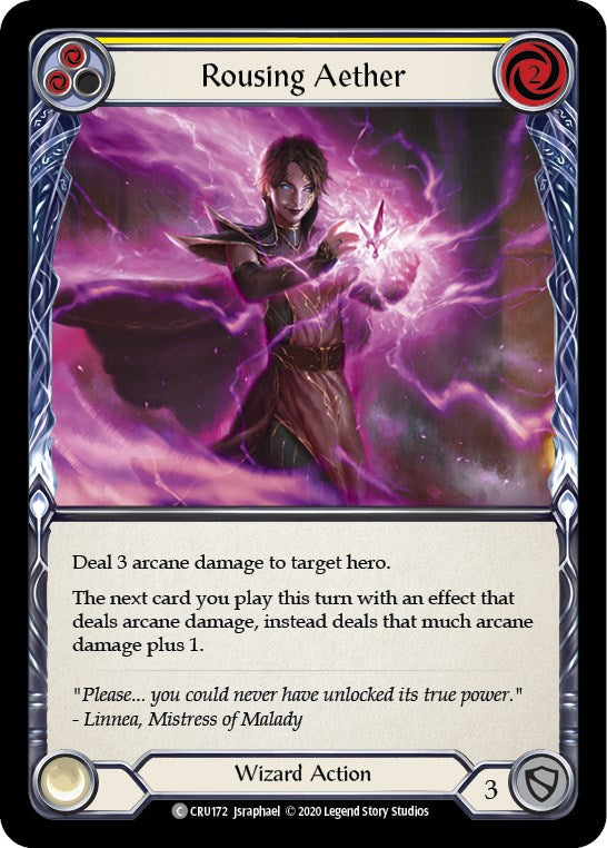 Rousing Aether (Yellow) [CRU172] [Crucible of War] Unlimited Edition Normal