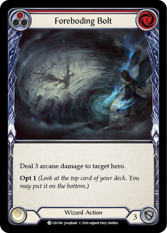 Foreboding Bolt (Red) [CRU168] [Crucible of War] Unlimited Edition Rainbow Foil