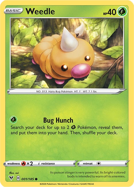 Weedle [001/185] [Vivid Voltage] Reverse Holofoil