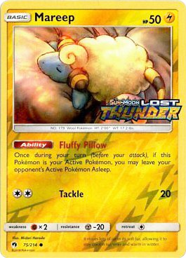 Mareep (Toys R Us Promo) [075/214] [Lost Thunder] Reverse Holofoil