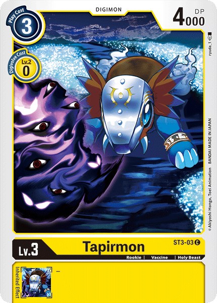 Tapirmon [ST3-03] [Starter Deck 03: Heaven's Yellow]