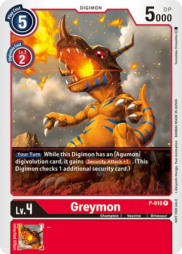 Greymon [P-010] [Digimon Promotion Cards] Foil