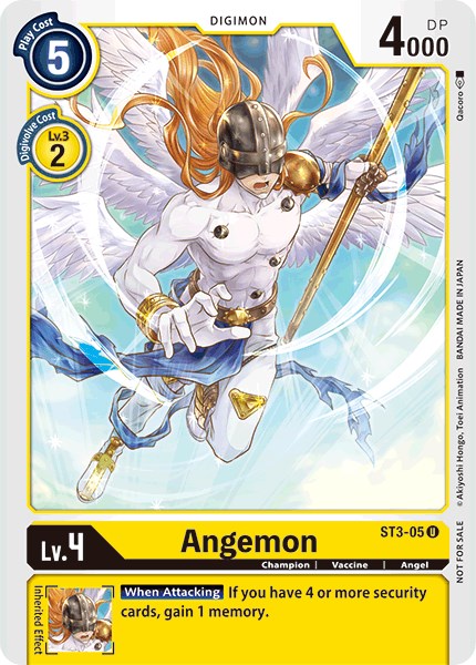 Angemon - ST3-05 (Tamer Party Promo) [ST3-05 U] [ Heaven's Yellow] Foil