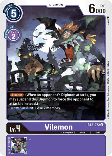 Vilemon [BT2-072 C] [Release Special Booster 1.0]