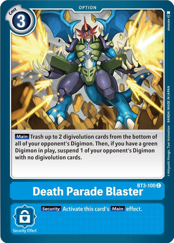 Death Parade Blaster [BT3-100] [Release Special Booster 1.5]