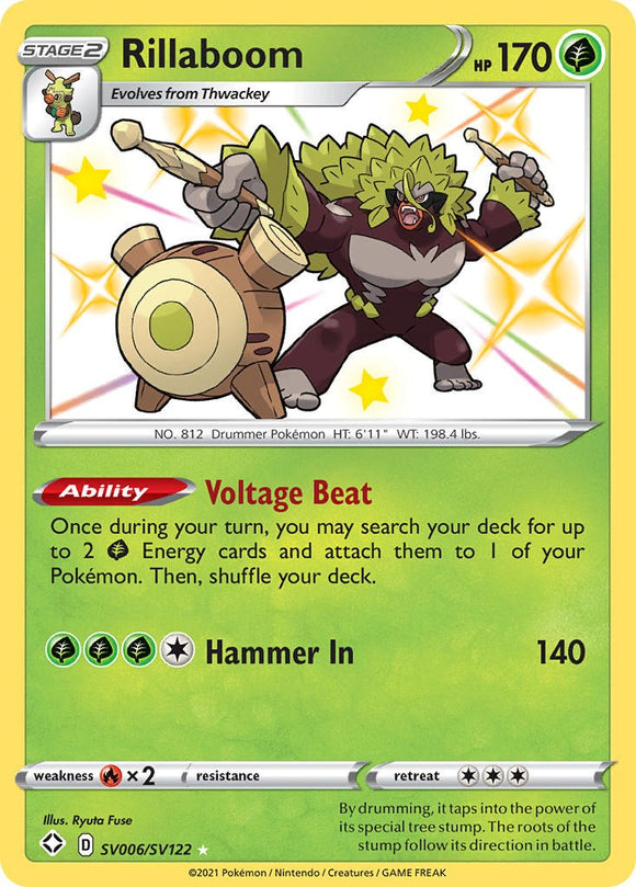 Rillaboom [SV006/SV122] [Shining Fates: Shiny Vault] Holofoil