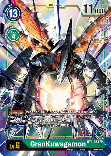 GranKuwagamon (Dash Pack Ver. 1.5) [BT1-083] [Release Special Booster 1.5] Foil