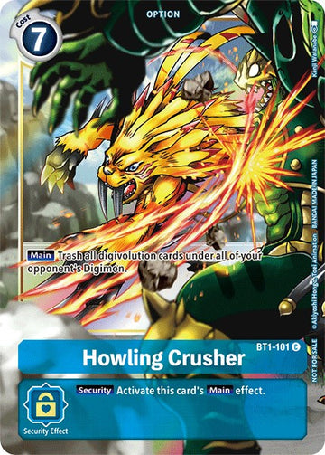 Howling Crusher (Dash Pack Ver. 1.5) [BT1-101] [Release Special Booster 1.0] Foil