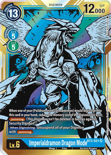 Imperialdramon Dragon Mode (Alternate Art) [BT3-031] [Release Special Booster 1.5] Foil