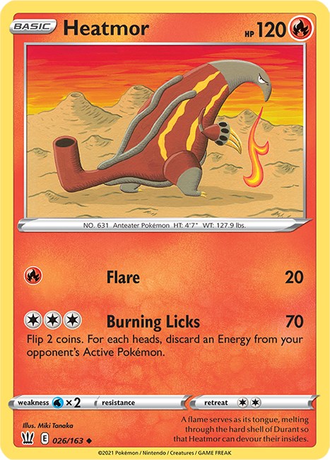 Heatmor [026/163] [Battle Styles] Reverse Holofoil
