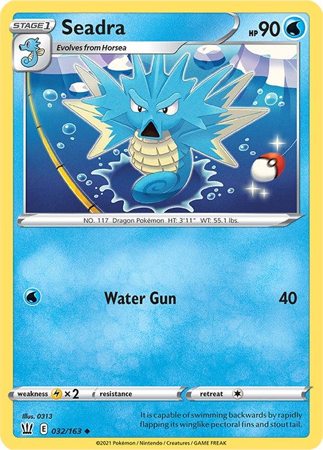 Seadra [032/163] [Battle Styles] Reverse Holofoil