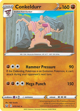 Conkeldurr [075/163] [Battle Styles] Reverse Holofoil