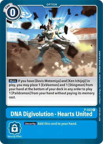 DNA Digivolution - Hearts United (Special Release Memorial Pack) [P-022] [Digimon Promotion Cards]