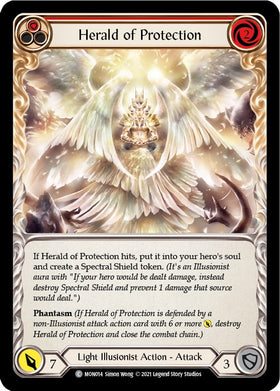 Herald of Protection (Red) [MON014] [Monarch] Unlimited Edition Normal