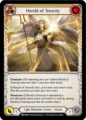 Herald of Tenacity (Yellow) [MON024] [Monarch] Unlimited Edition Normal