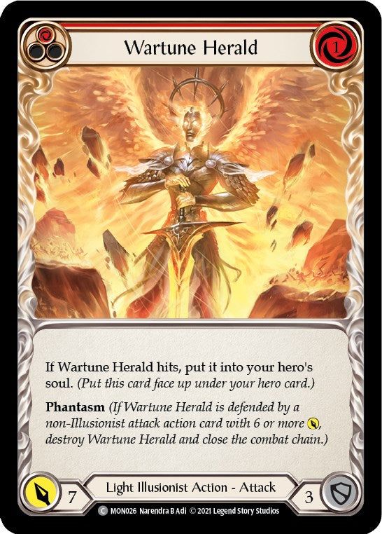 Wartune Herald (Red) [MON026] [Monarch] 1st Edition Normal