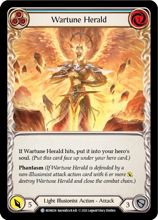 Wartune Herald (Blue) [MON028] [Monarch] 1st Edition Normal