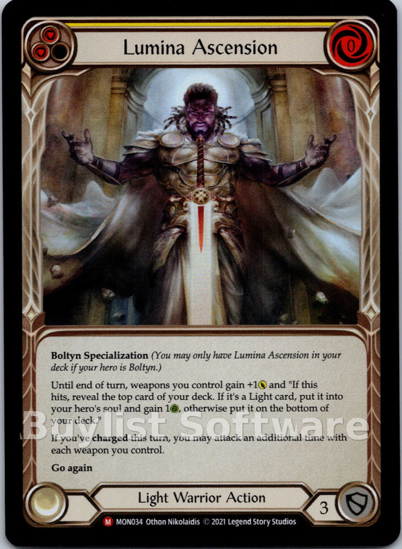 Lumina Ascension [MON034] [Monarch] 1st Edition Rainbow Foil