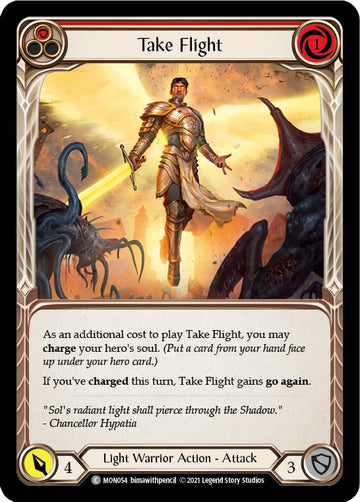 Take Flight (Red) [MON054] [Monarch] Unlimited Edition Rainbow Foil