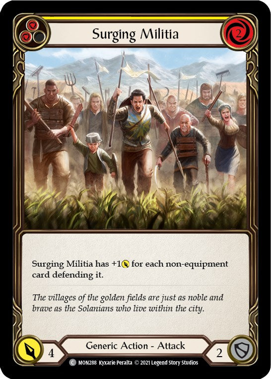 Surging Militia (Yellow) [MON288] [Monarch] Unlimited Edition Normal