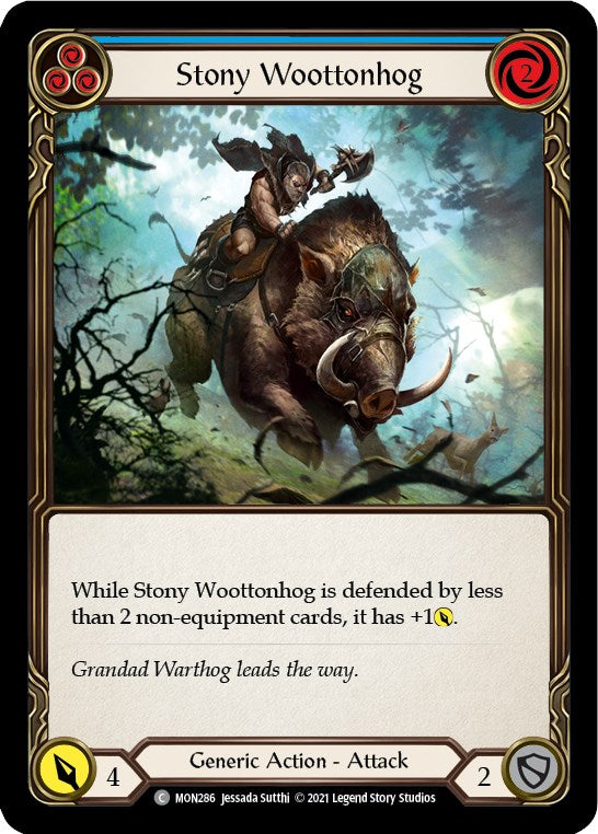 Stony Woottonhog (Blue) [MON286] [Monarch] 1st Edition Normal