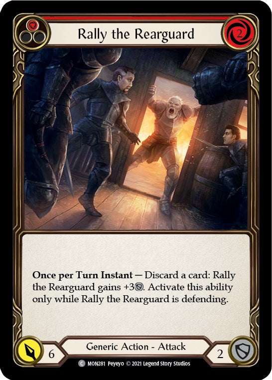 Rally the Rearguard (Red) [MON281] [Monarch] 1st Edition Normal