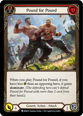 Pound for Pound (Red) [MON278] [Monarch] 1st Edition Rainbow Foil