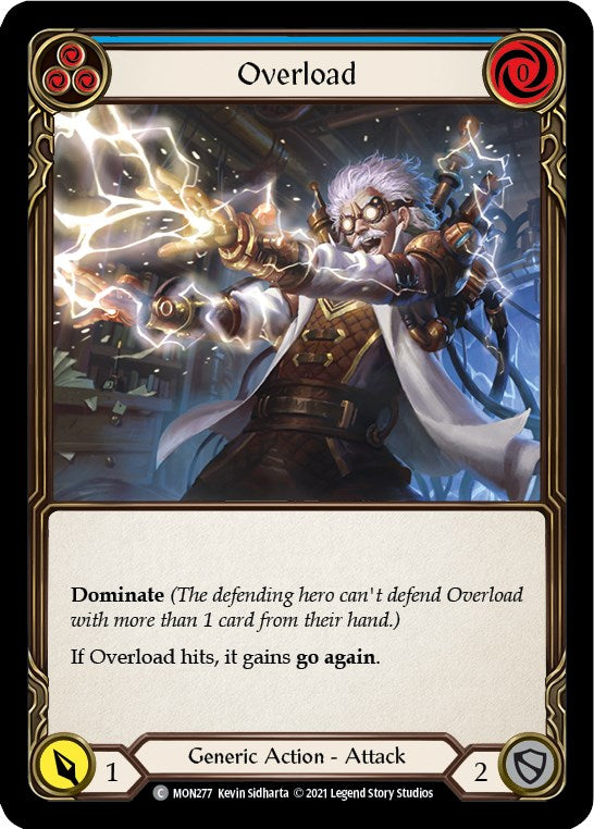 Overload (Blue) [MON277] [Monarch] 1st Edition Normal
