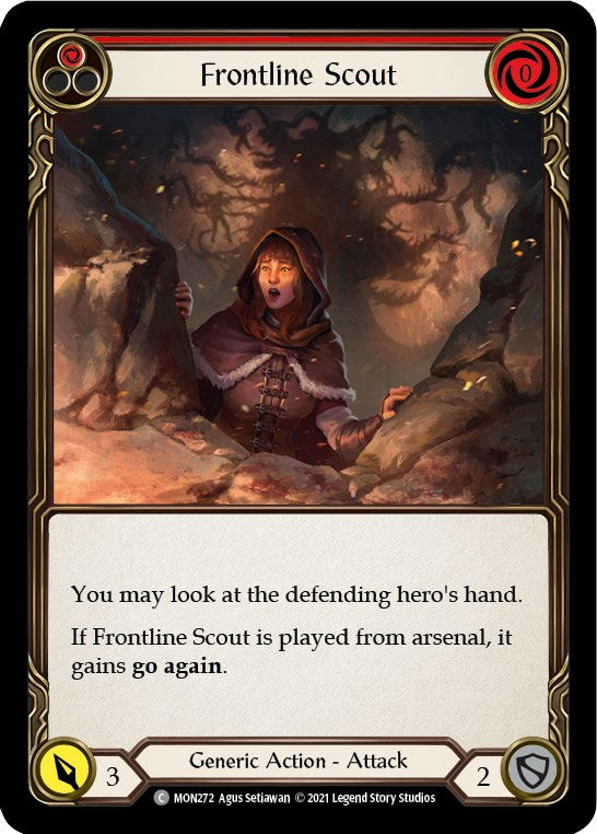 Frontline Scout (Red) [MON272] [Monarch] Unlimited Edition Rainbow Foil